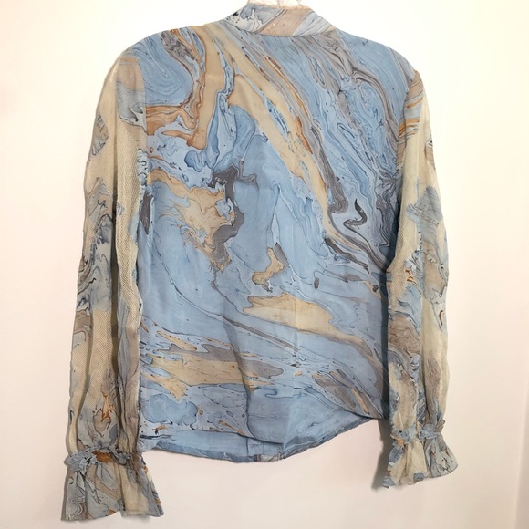 Geisha Designs Anthropologie Portia Marble blouse - Picture 12 of 12